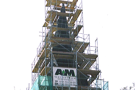 Sonderkonstruktion Kirchturm - A+M Gerüstbau GmbH